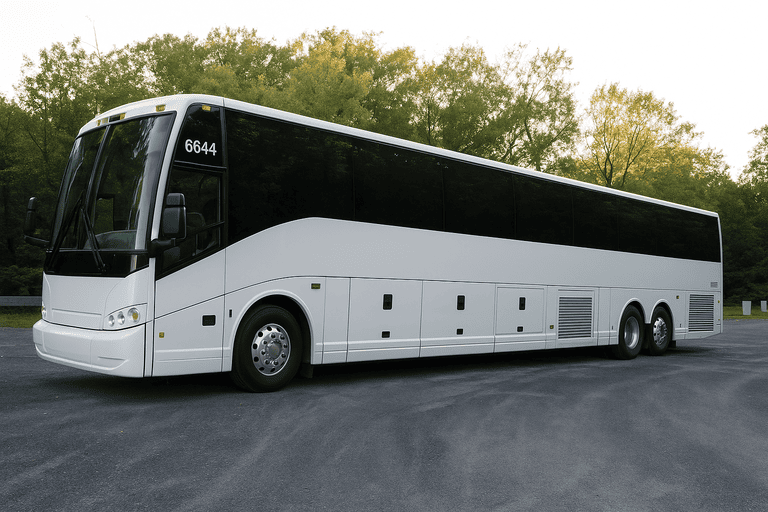 exterior of Tyler Coach Bus Service coach bus
