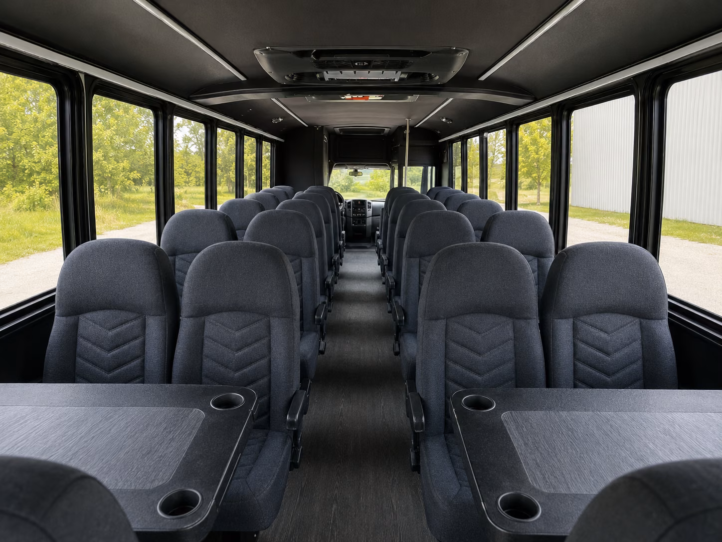 tyler 15 passenger minibus inside