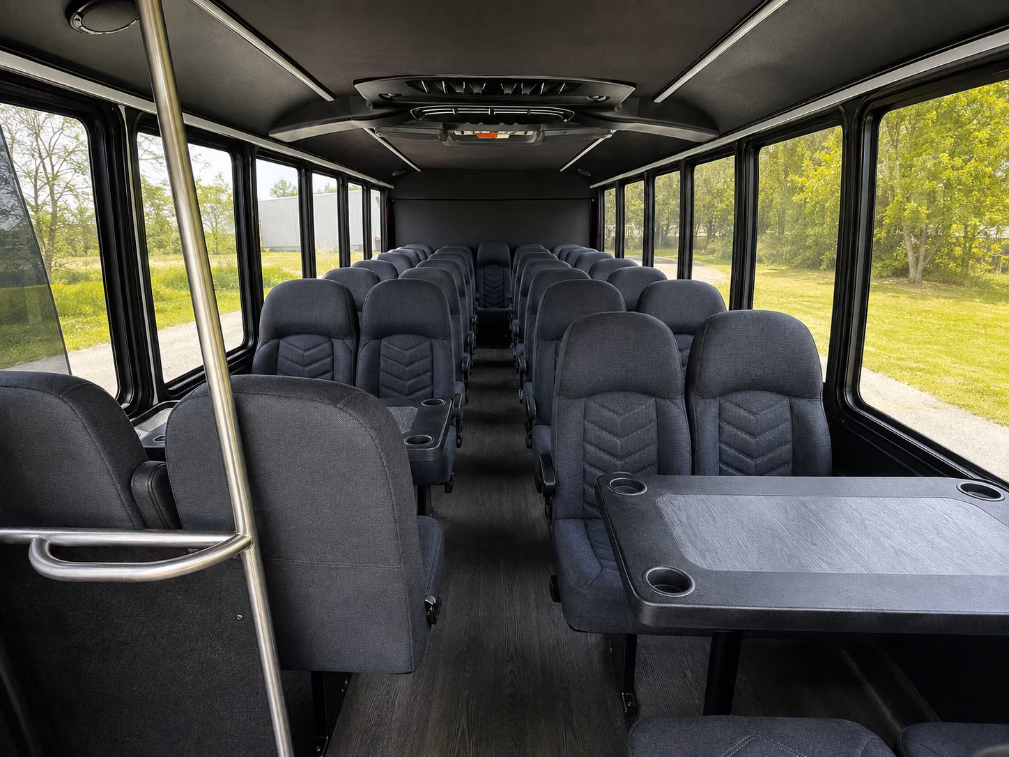 tyler 18 passenger minibus inside