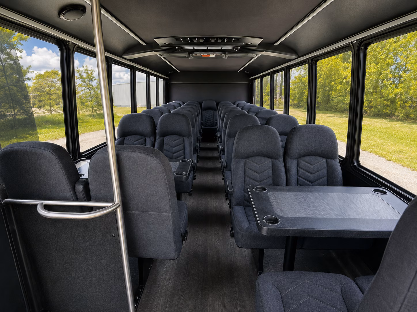 tyler 18 passenger minibus interior