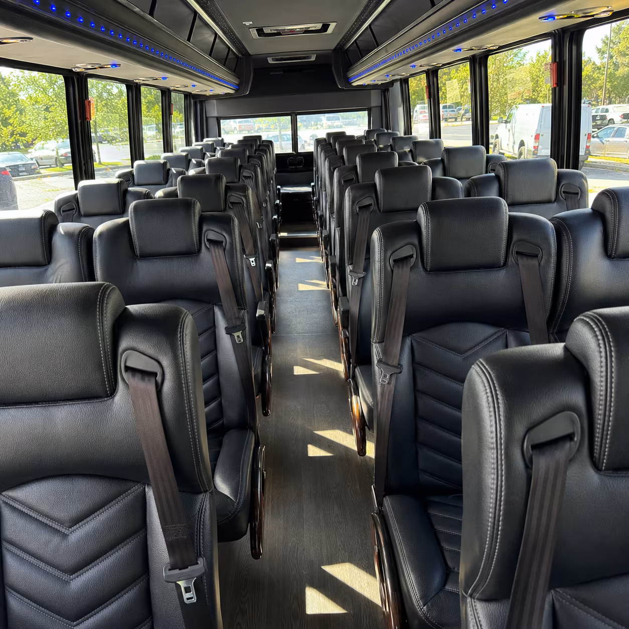 tyler 25 passenger minibus interior