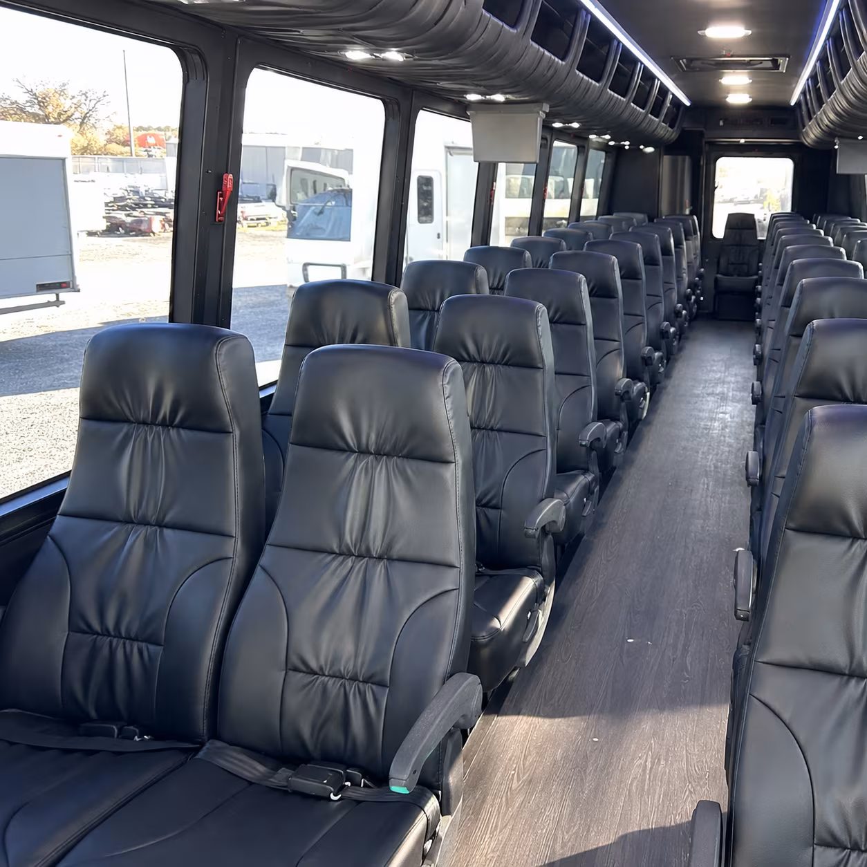 tyler 28 passenger minibus inside