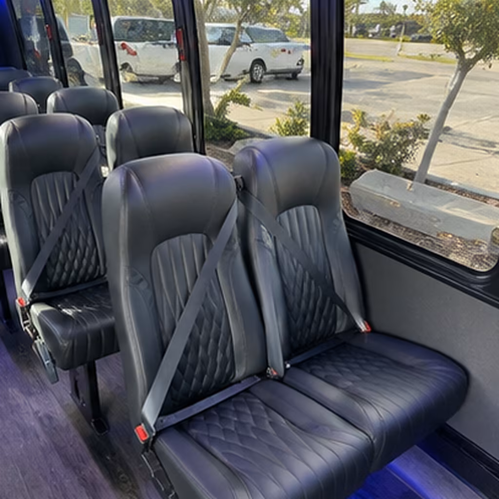 tyler 28 passenger minibus interior