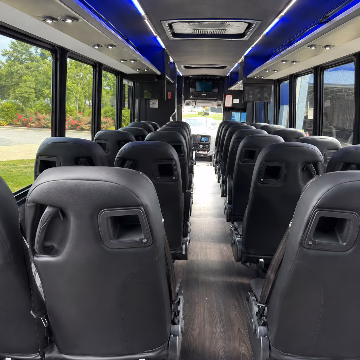 tyler 35 passenger minibus interior